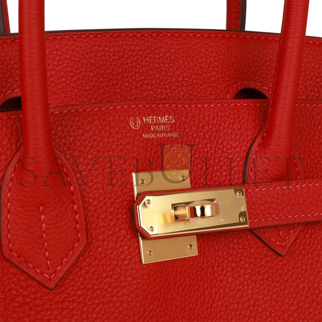H**mes special order (hss) birkin 30 rouge casaque togo gold hardware ( 30cm*22*16cm)