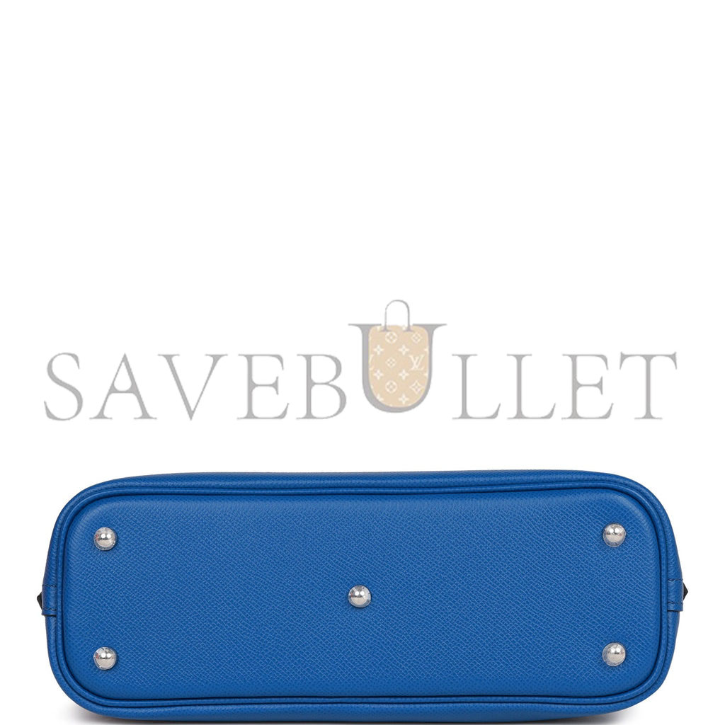 H**mes 1923 bolide 25 bleu france epsom palladium hardware (25*20*10cm)