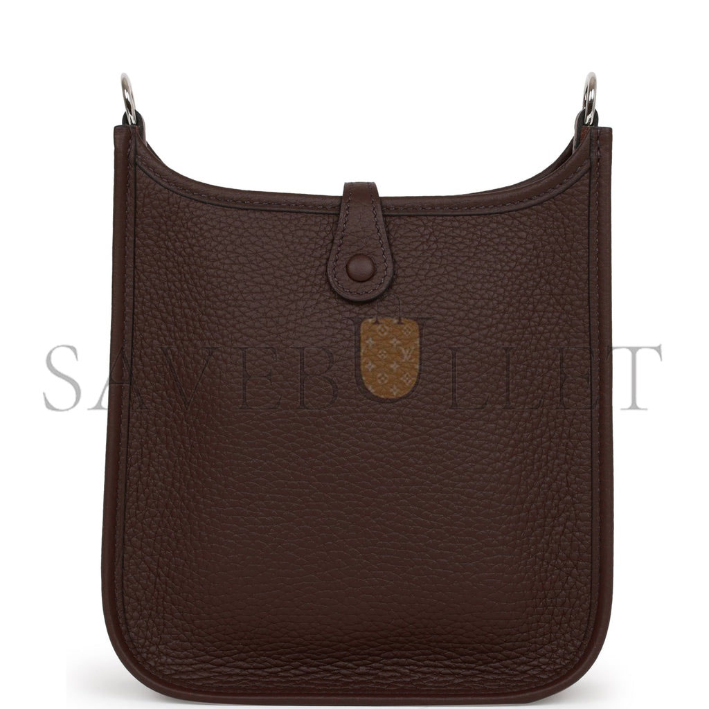 H**mes evelyne tpm rouge sellier clemence palladium hardware (17cm)