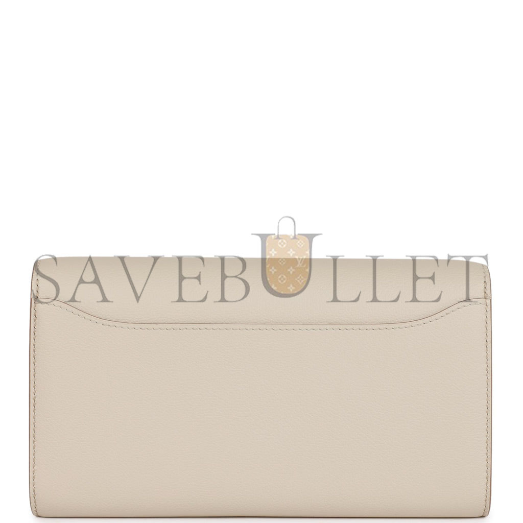 H**mes constance wallet to go beton evercolor gold hardware (22*11cm)