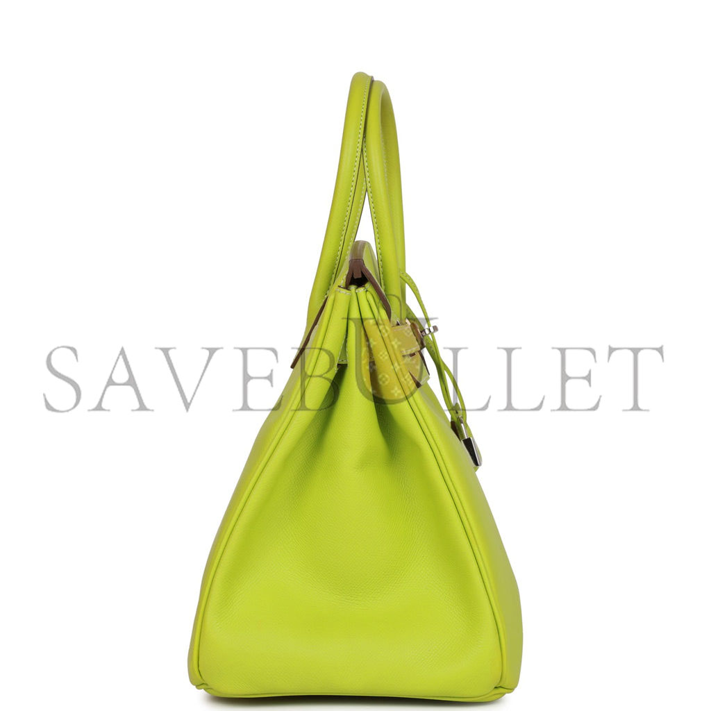 H**mes birkin 35 kiwi candy epsom palladium hardware (35cm)