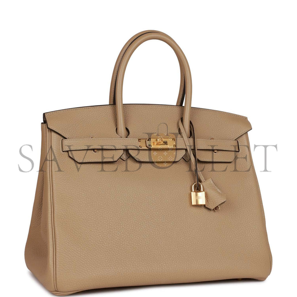 H**mes birkin 35 trench clemence gold hardware 39867966652510 (35cm)