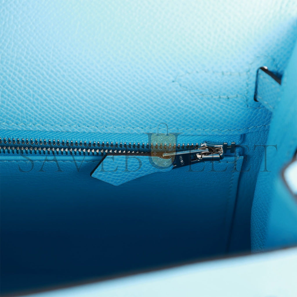 H**mes kelly sellier 25 celeste epsom palladium hardware (25*17*7cm)