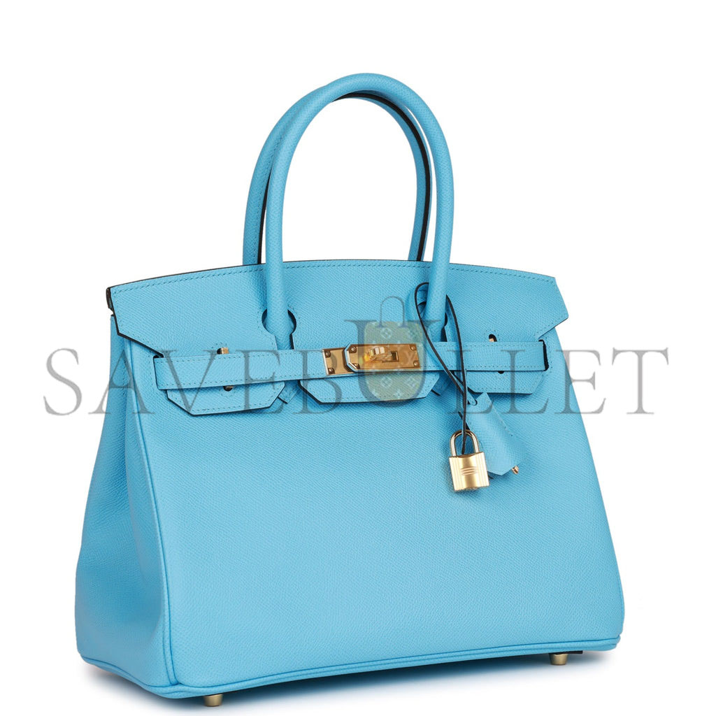 H**mes birkin 30 celeste epsom gold hardware (30cm)