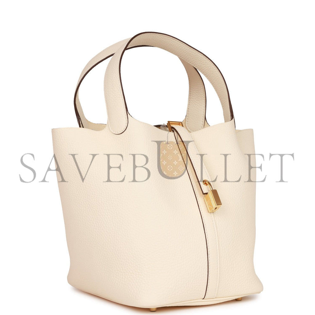 H**mes picotin lock 22 nata clemence gold hardware (22*21*18cm)