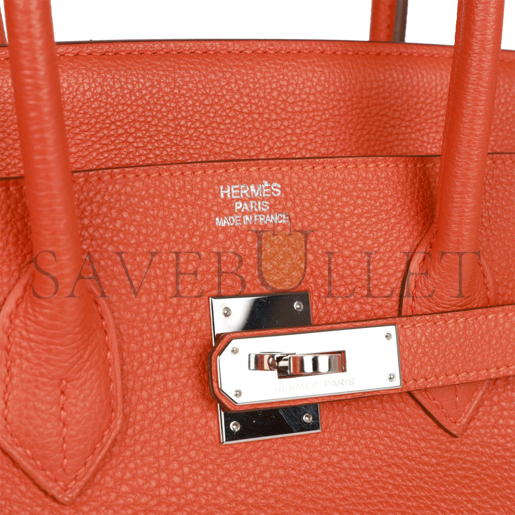 H**mes birkin 35 orange h clemence palladium hardware (35cm)