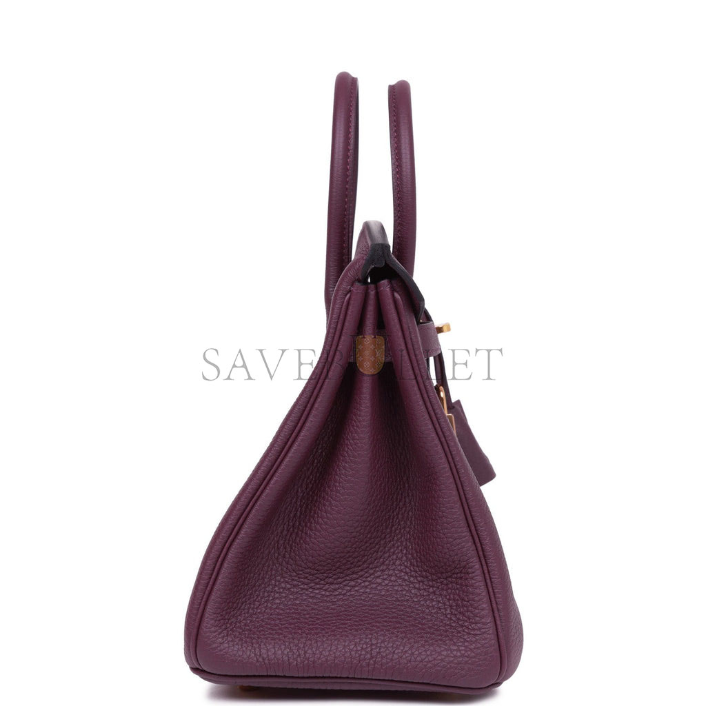 H**mes birkin 25 cassis togo gold hardware (25cm)