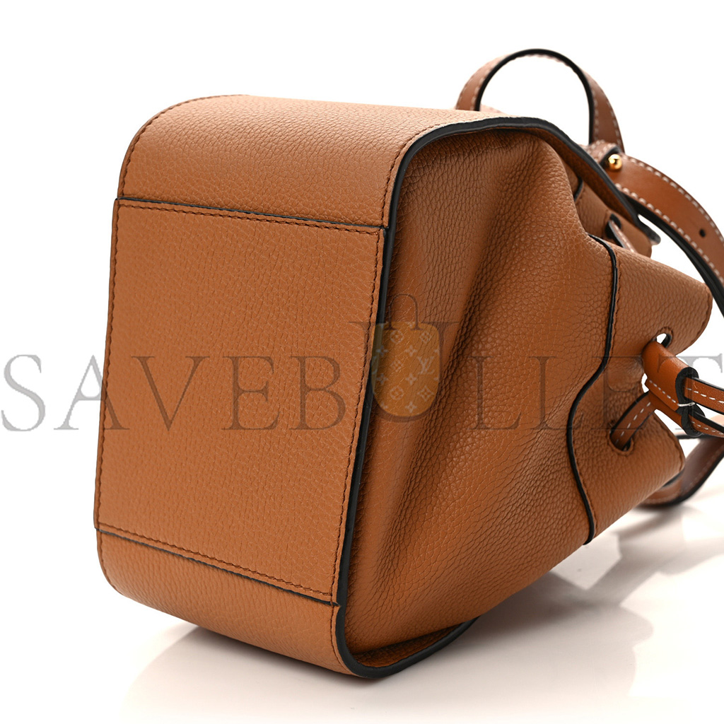 l*ew* calfskin mini hammock shoulder bag tan (20*16*10cm)