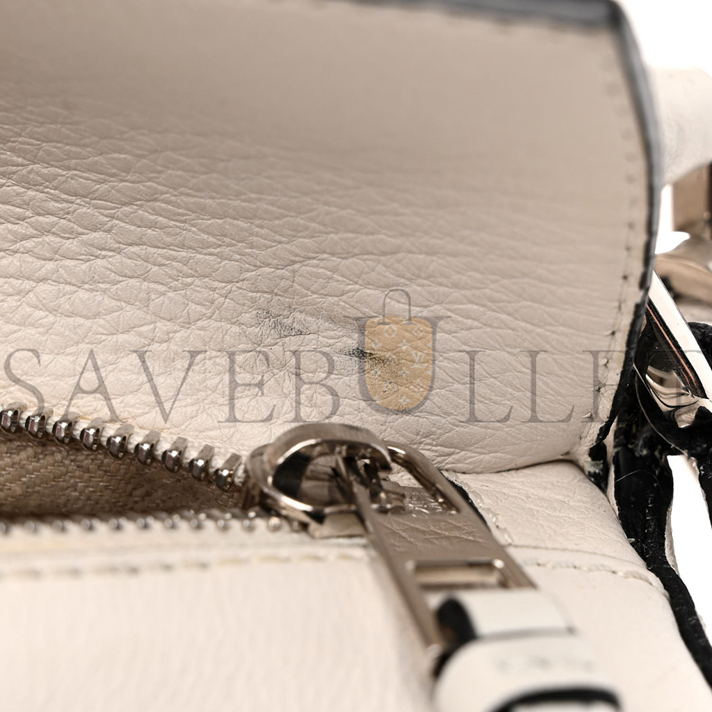 l*ew* grained calfskin small puzzle bag white (24*16.5*10.5cm)