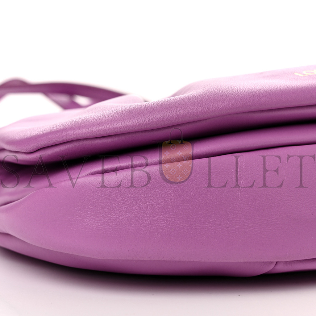 l*ew* shiny nappa calfskin paseo satchel rockrose (25*17*8cm)