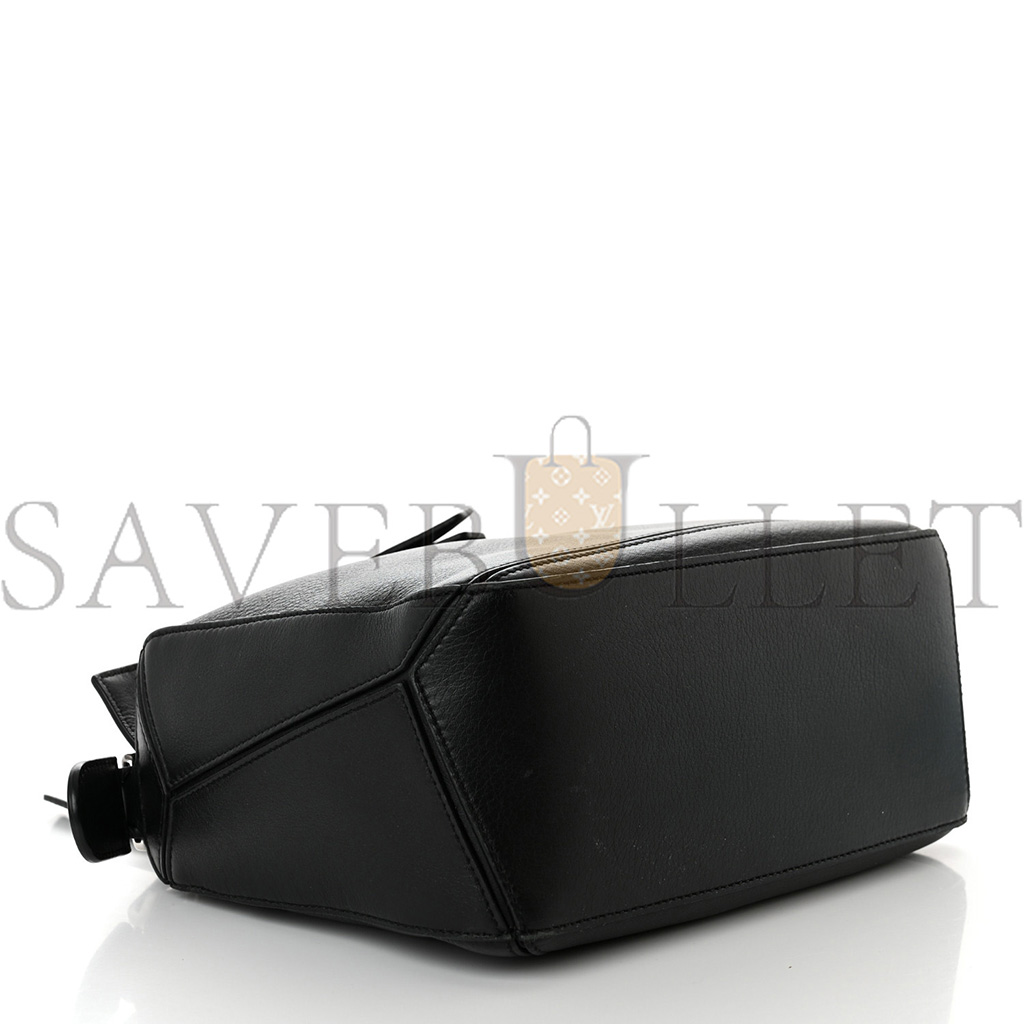 l*ew* calfskin medium puzzle bag black (24*16.5*10.5cm)