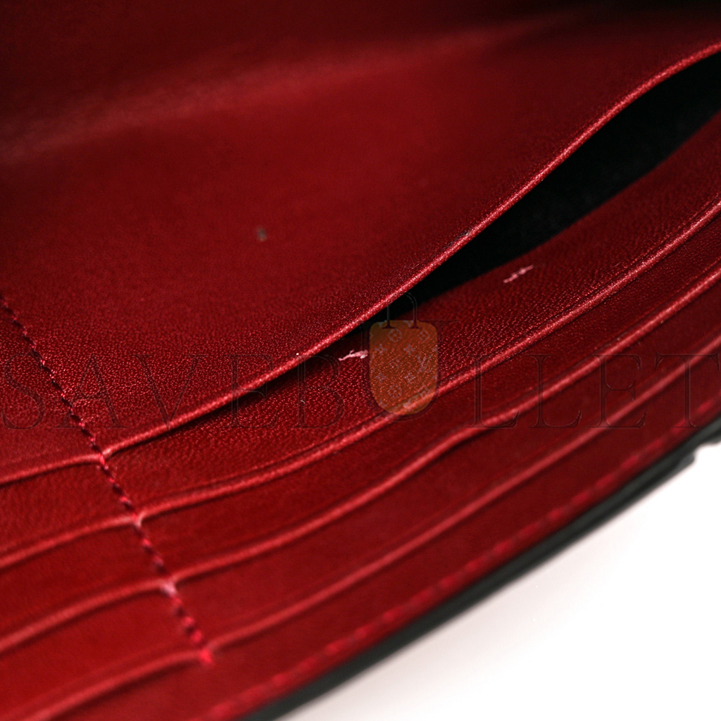 l*ew* calfskin puzzle continental wallet wine garnet (19*10*3cm)