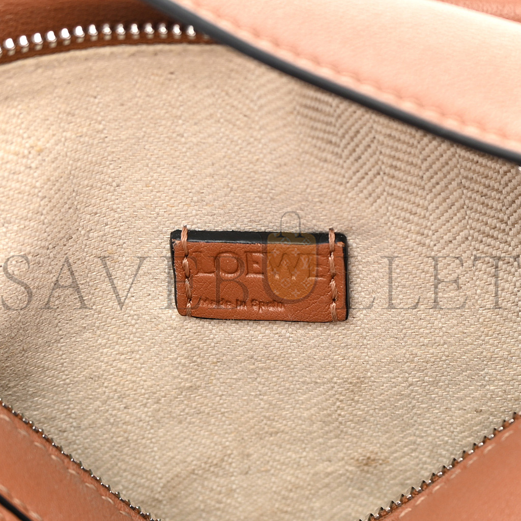 l*ew* calfskin mini puzzle bag tan (18*12.5*8cm)