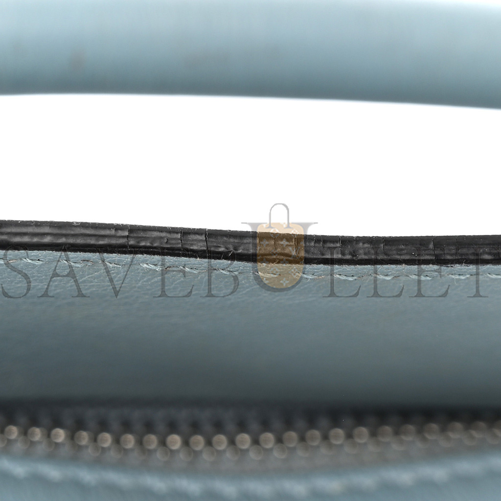 l*ew* calfskin small puzzle bag stone blue (24*16.5*10.5cm)