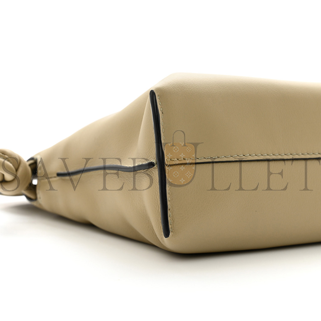 l*ew* calfskin mini flamenco knot bag light mauve (23*18*7cm)