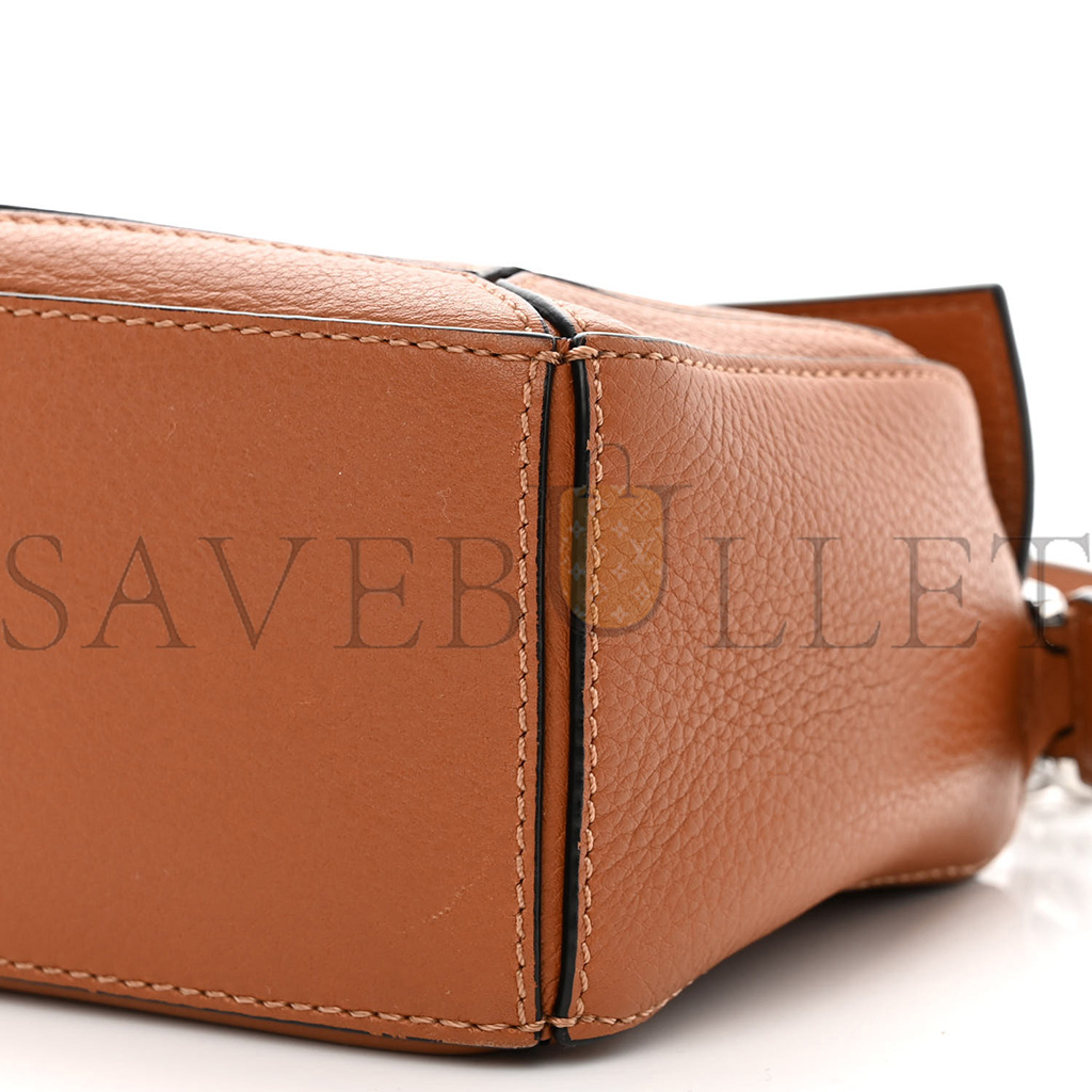 l*ew* calfskin mini puzzle bag tan (18*12.5*8cm)