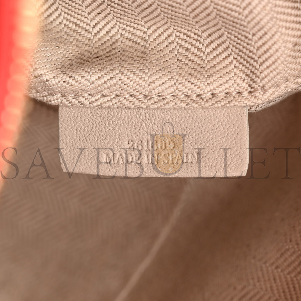 l*ew* calfskin medium puzzle bag scarlet (28*18*12cm)