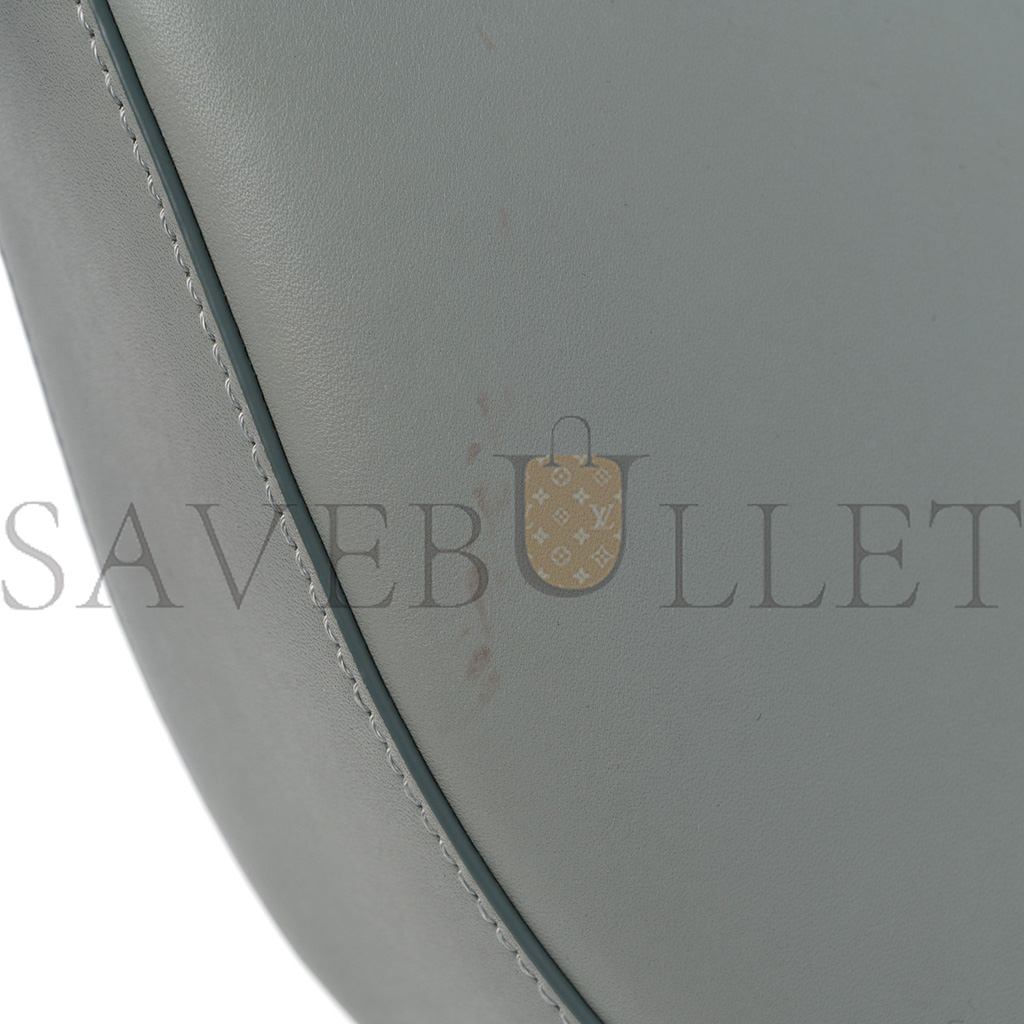 l*ew* satin calfskin jacquard luna bag ash grey (20*17*8cm)