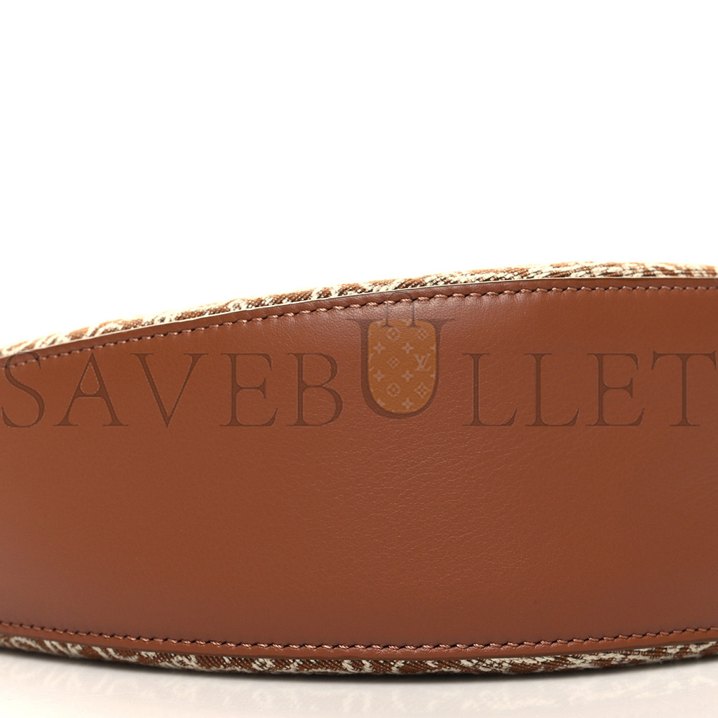 l*ew* jacquard anagram calfskin luna bag tan pecan (26*17*8cm)