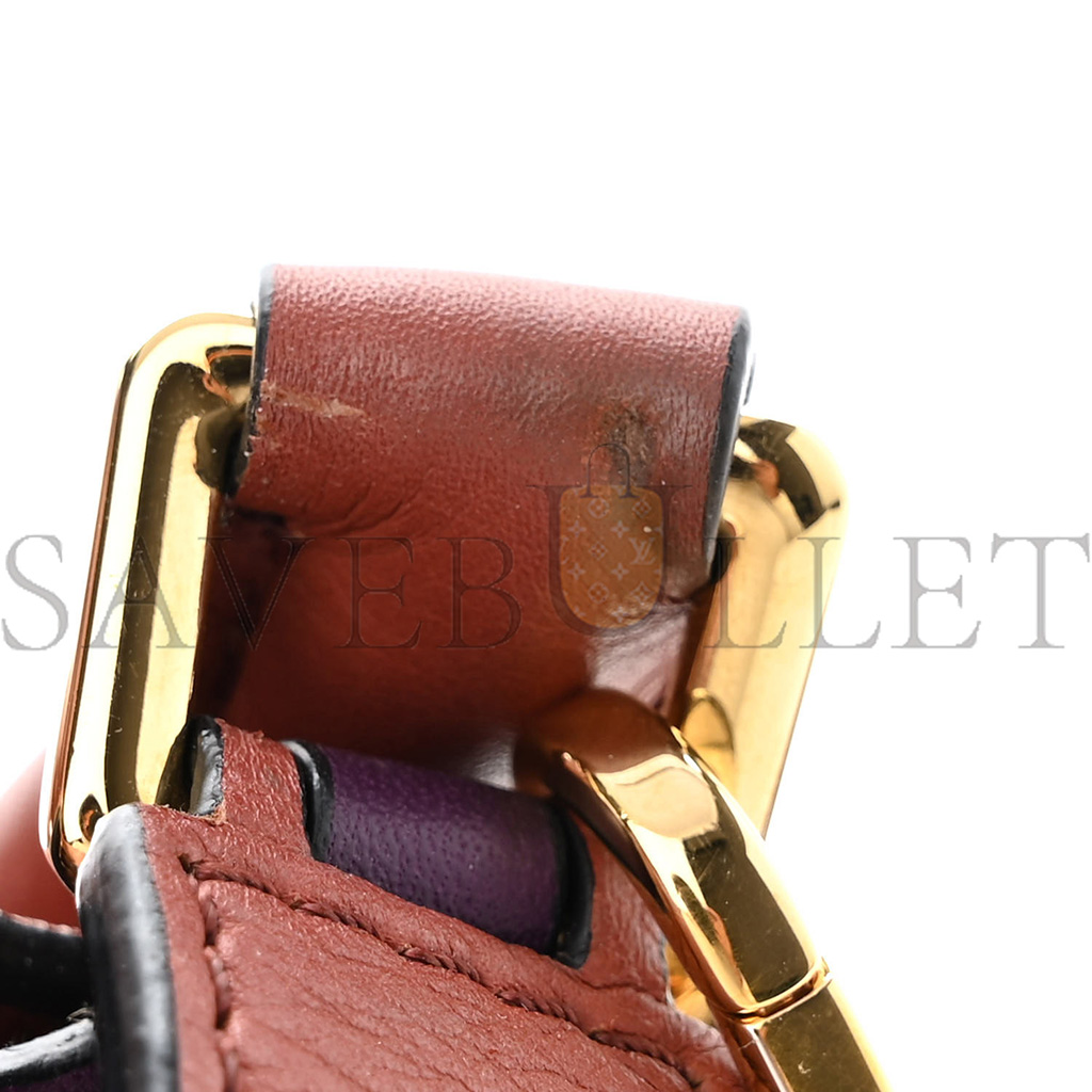 l*ew* calfskin mini puzzle bag spice pumpkin (18*12.5*8cm)