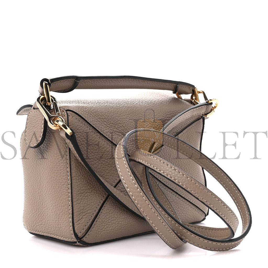 l*ew* calfskin mini puzzle bag sand mink (18*12.5*8cm)