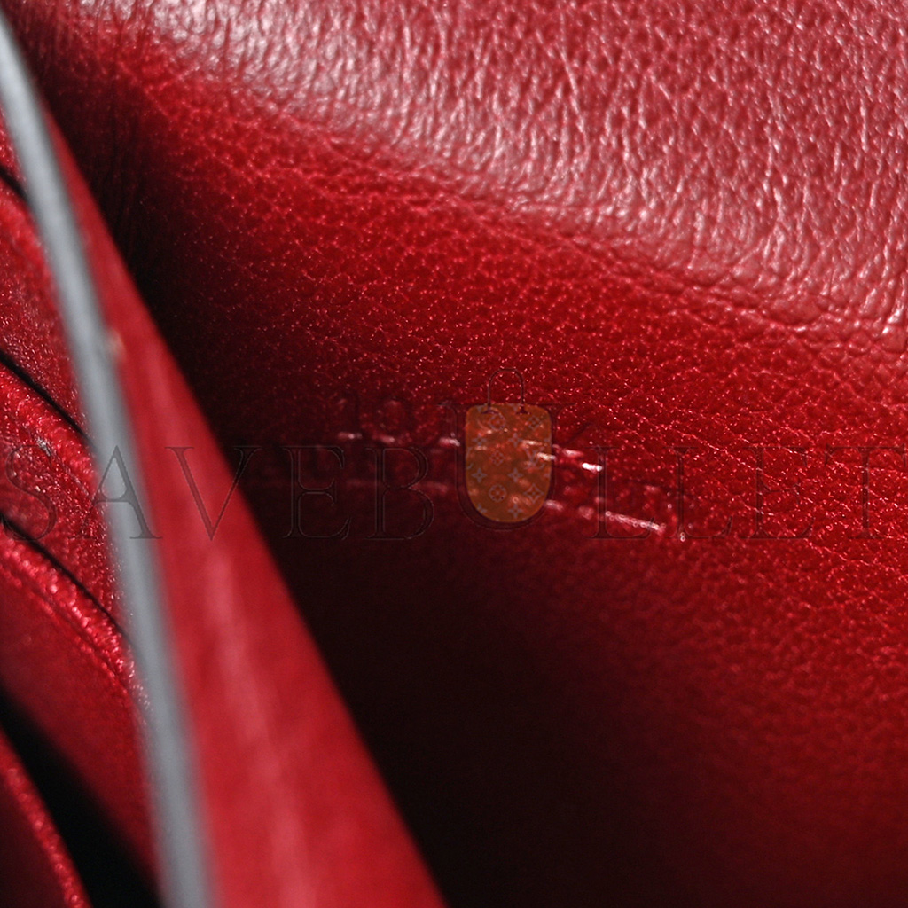 l*ew* calfskin puzzle continental wallet wine garnet (19*10*3cm)