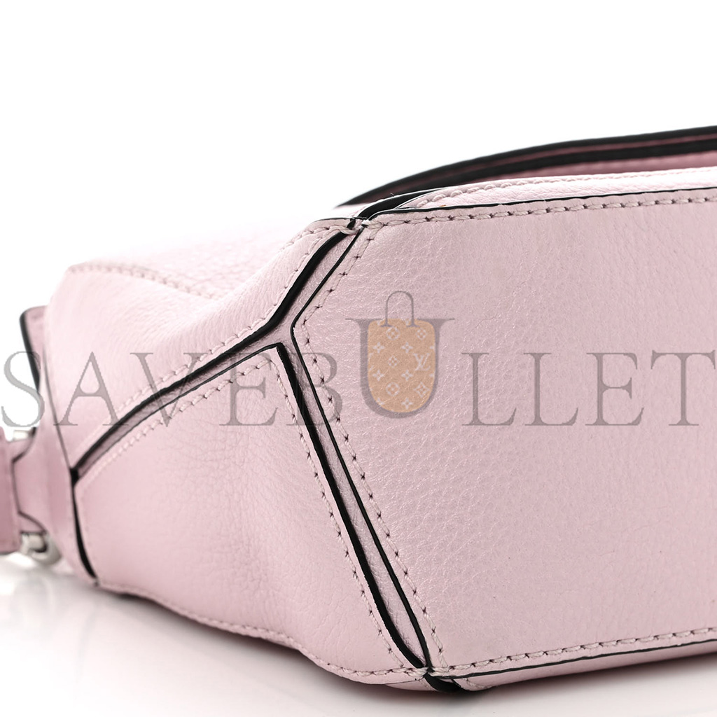 l*ew* calfskin mini puzzle bag icy pink (18*12.5*8cm)