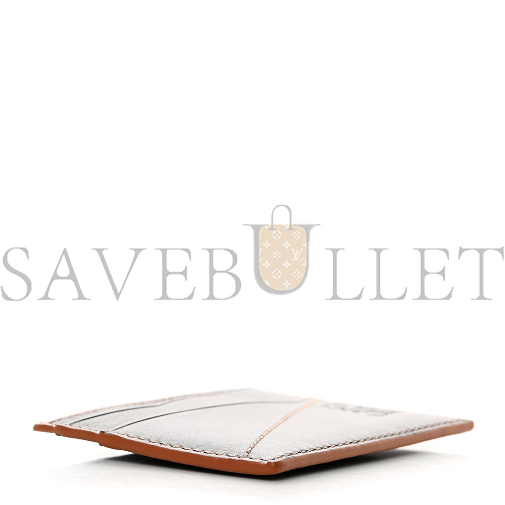 l*ew* calfskin puzzle card holder black (4*3cm)