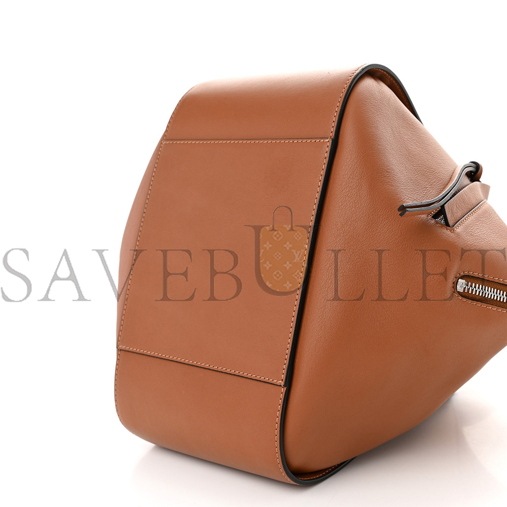 L0ew* calfskin small hammock shoulder bag tan (30*25*13.5cm)