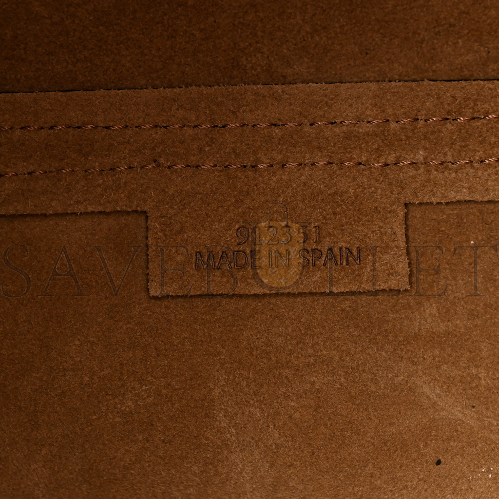 l*ew* shiny calfskin mini puzzle fold tote black (20*16*9cm)