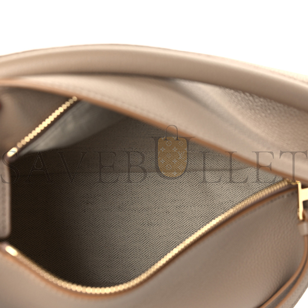 l*ew* grained calfskin small puzzle edge bag sand (24*16.5*10.5cm)