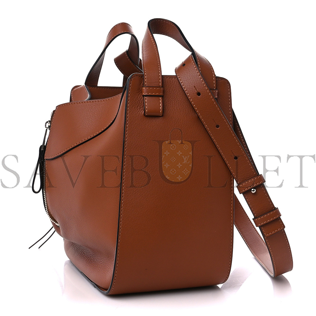 l*ew* calfskin small hammock shoulder bag tan (27*23*14cm)