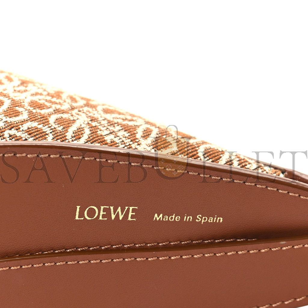 l*ew* jacquard anagram clalfskin luna bag tan (26*17*8cm)