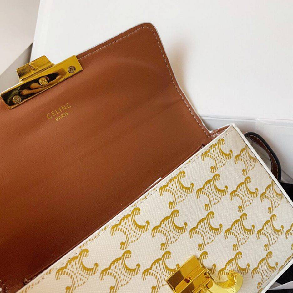 Ce**e triomphe shoulder bag 194142cuz.01bc (20cm*10cm*4cm)