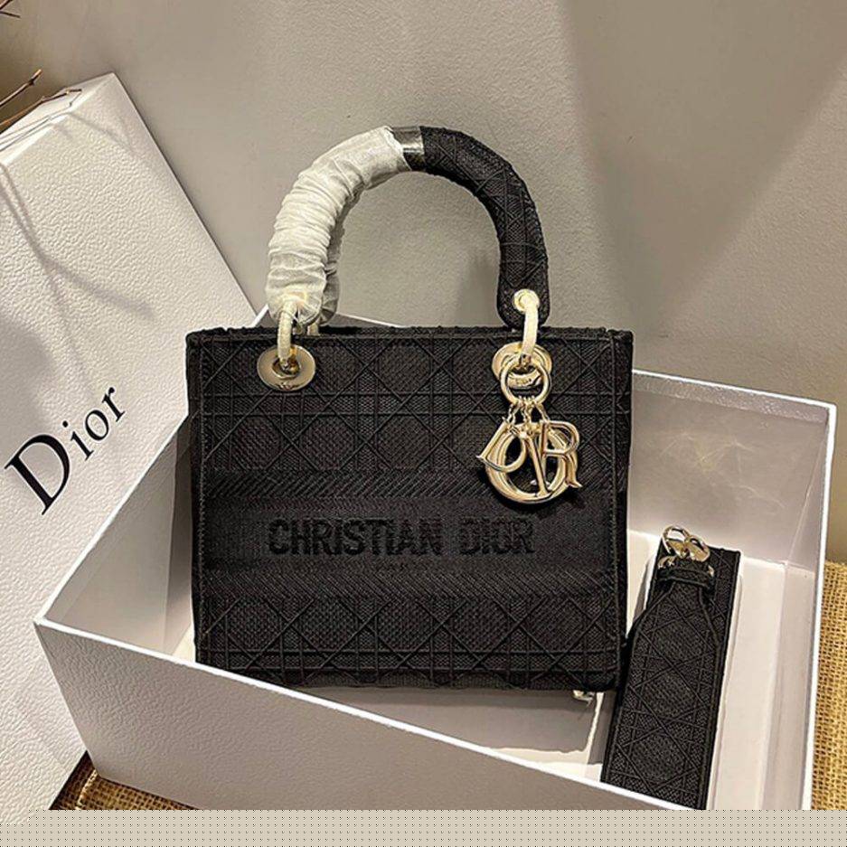 D*or medium lady d-lite bag m0565orey_m989 (24cm*20cm*11cm)