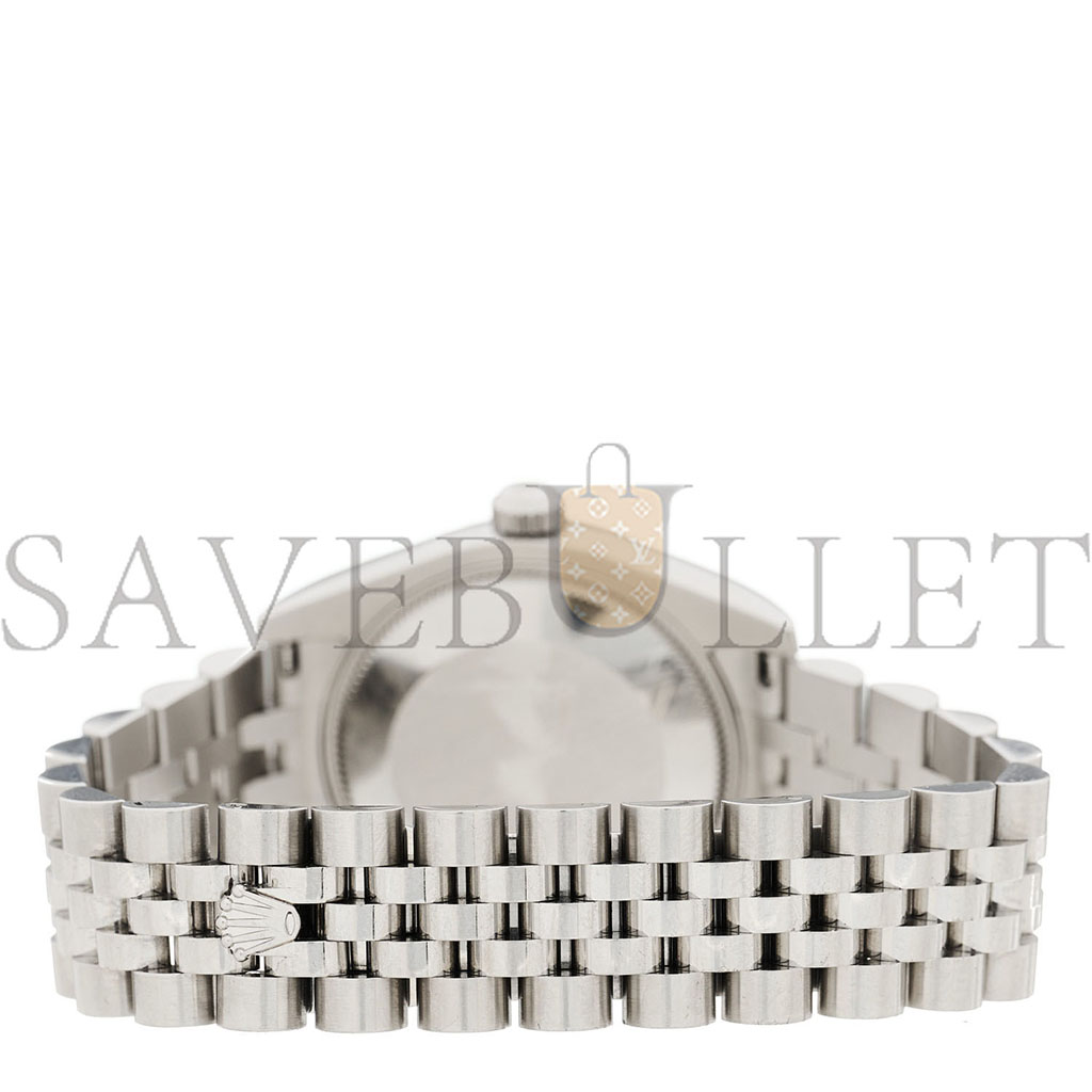 R*l*x stainless steel 18k white gold 31mm oyster perpetual datejust watch blue roman 178274