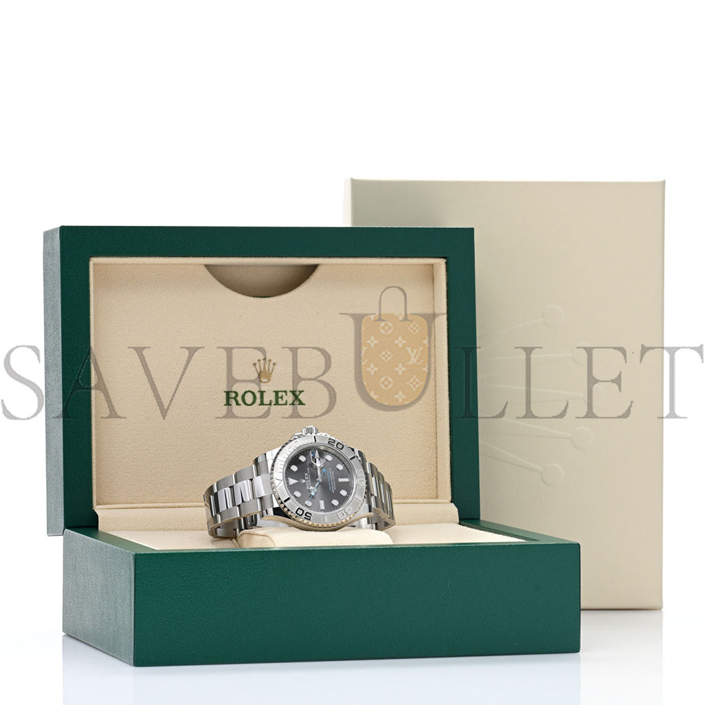 R*l*x stainless steel platinum 40mm oyster perpetual date yacht-master watch slate 126622