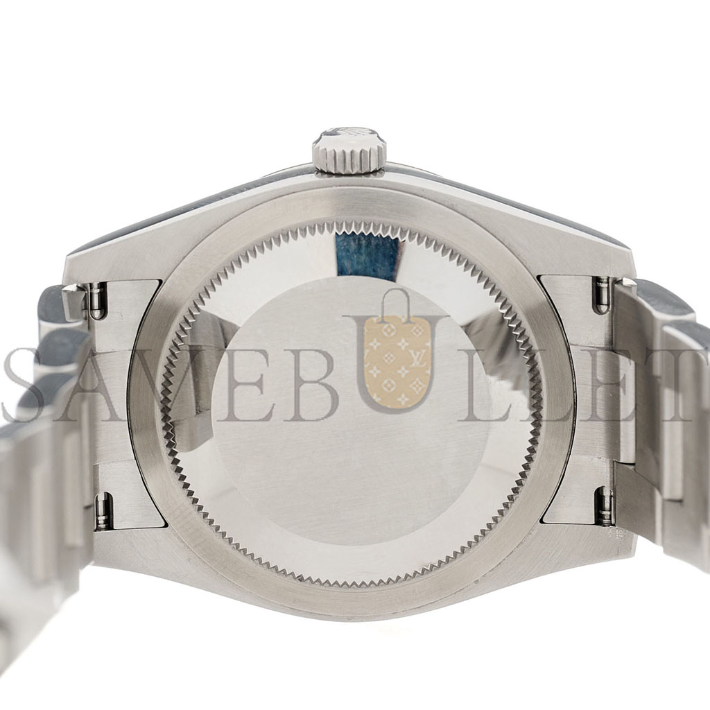 R*l*x stainless steel 34mm oyster perpetual watch silver 124200