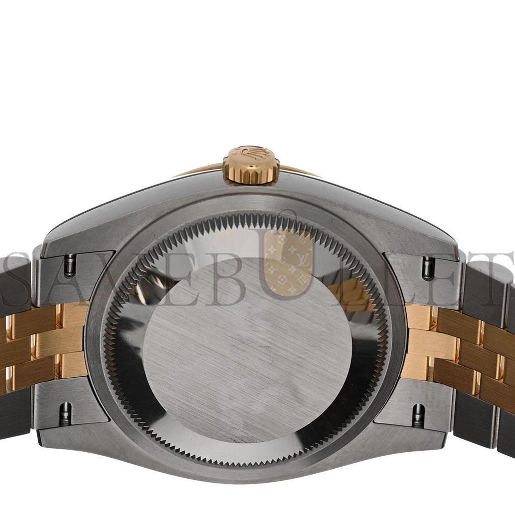 r*l*x stainless steel 18k yellow gold Di*m*nd 36mm oyster perpetual datejust watch silver roman 126233