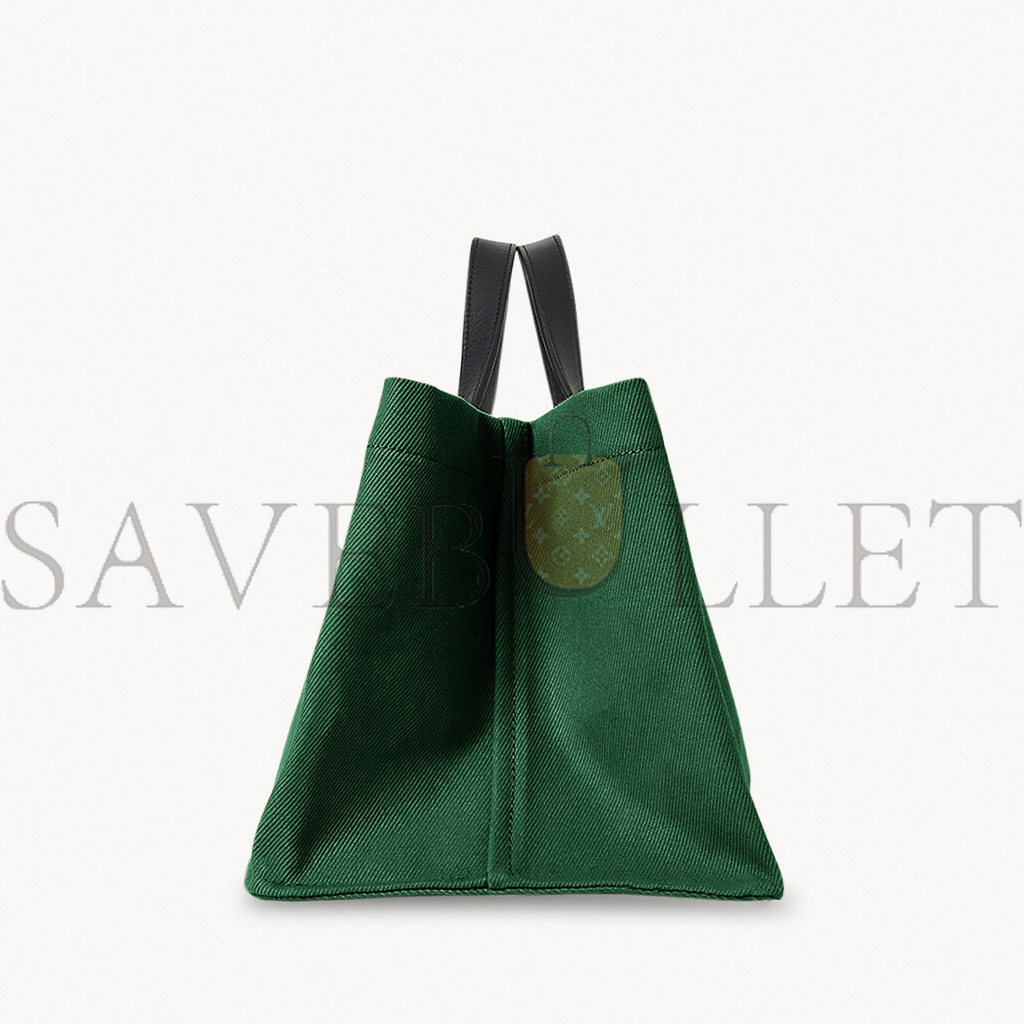 T*e R*w idaho bag in cotton green w1593w253gresh (35*20*17cm)