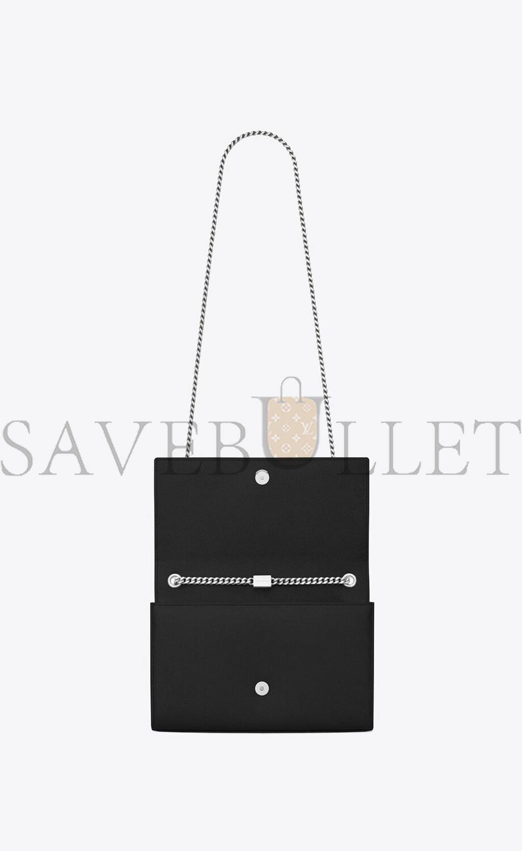 Y*L kate medium chain bag in grain de poudre embossed leather 364021bow0n1000 (24*14.5*5.5cm)