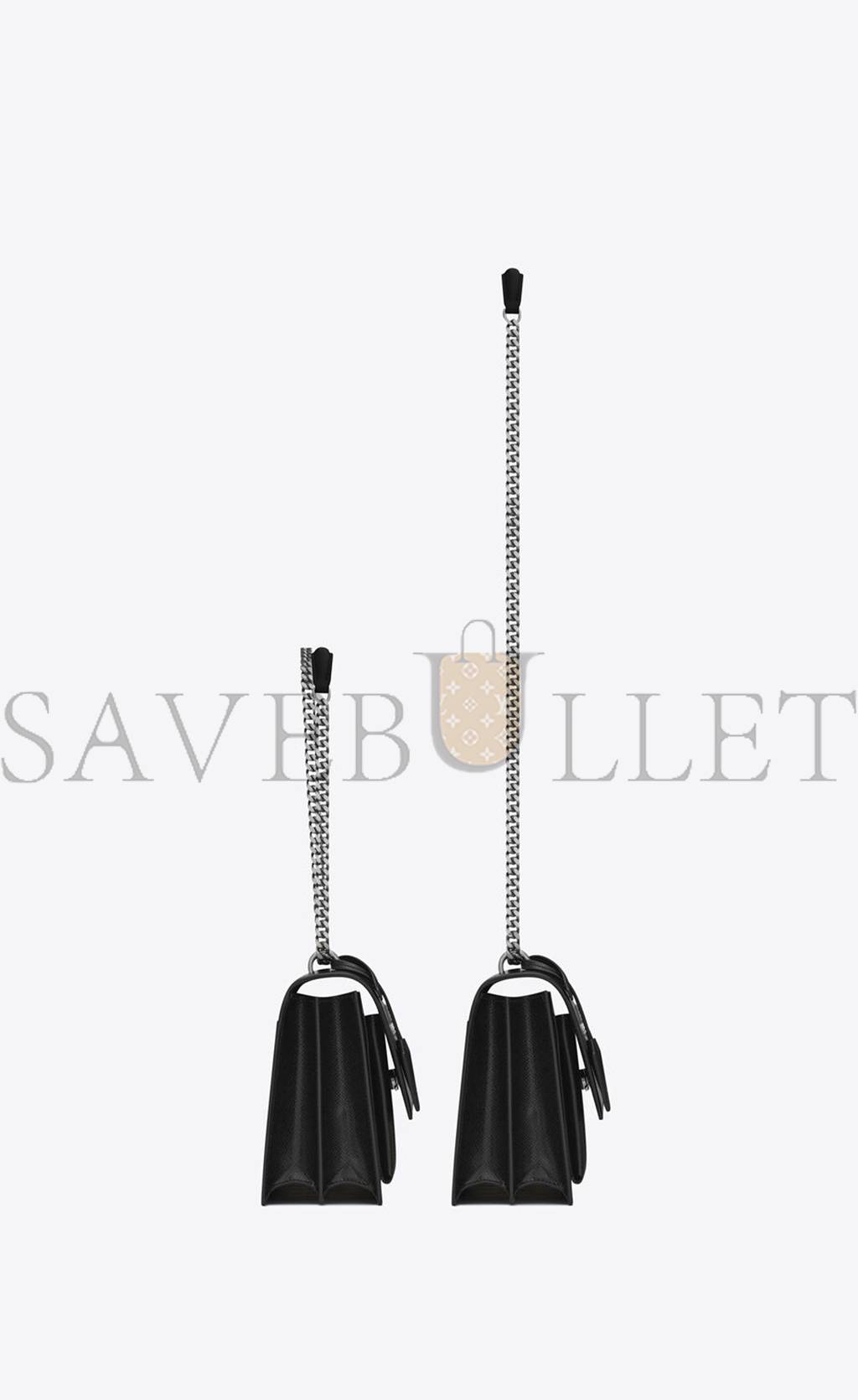 Y*L sunset medium chain bag in coated bark leather 442906h3z0n1000 (22*16*6.5cm)