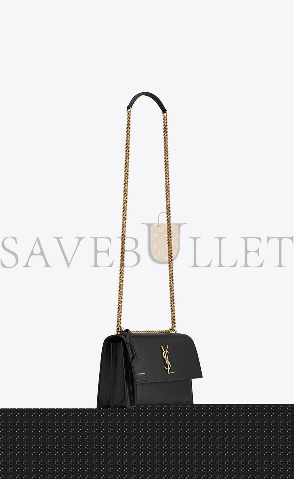 Y*L sunset medium chain bag in coated bark leather 442906h3z0w1000 (22*16*6.5cm)