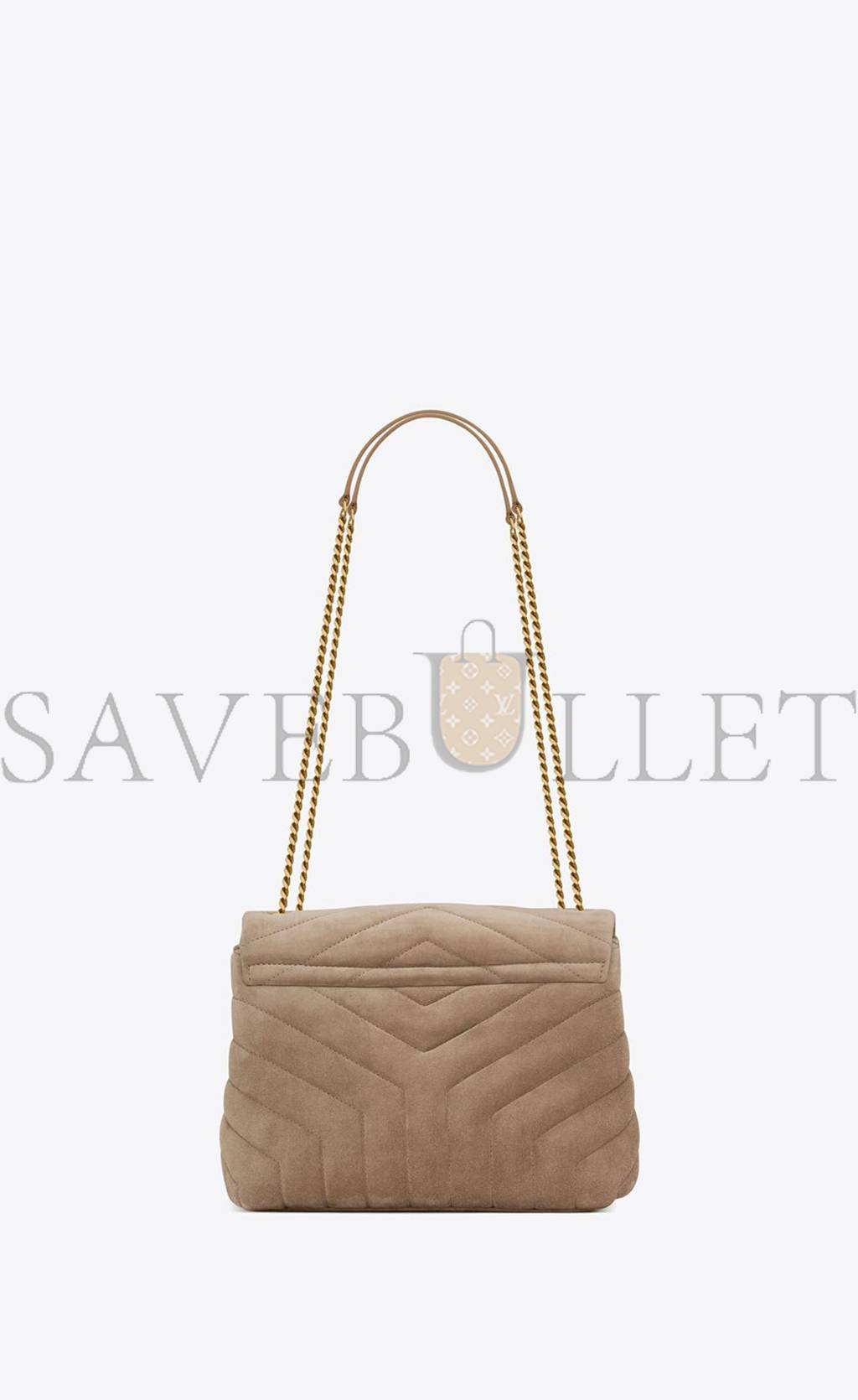 Y*L loulou small chain bag in quilted "y" suede 4946991u8612346 (25*17*9cm)