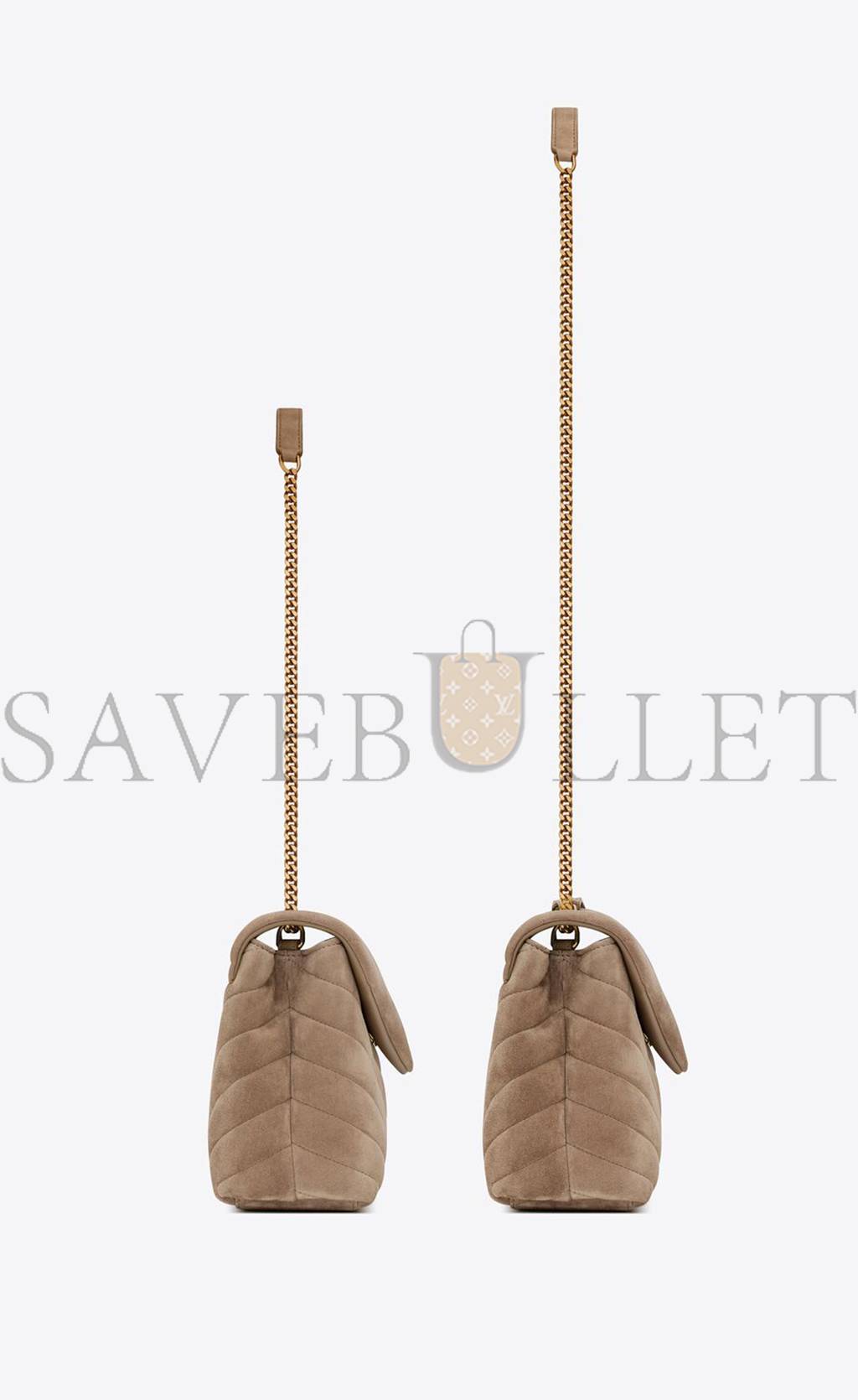 Y*L loulou small chain bag in quilted "y" suede 4946991u8612346 (25*17*9cm)