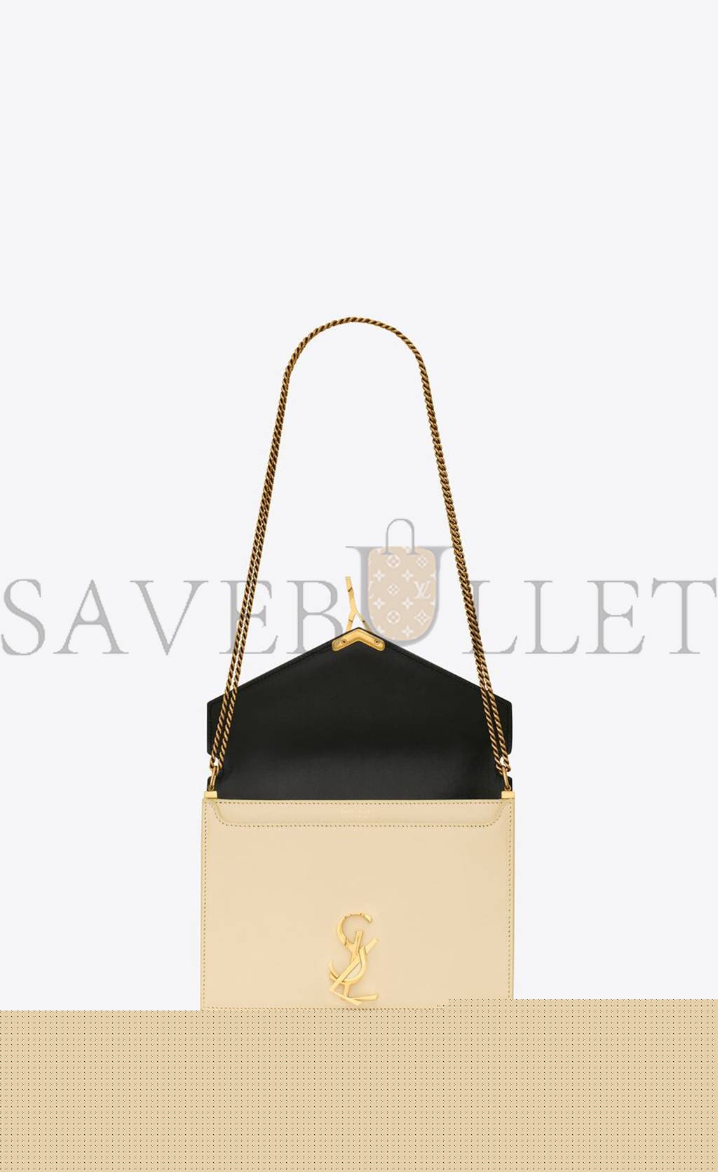 y*l cassandra medium chain bag in box Sa**t Lau*nt leather 53275016c7w1089 (22*16.5*5.5cm)
