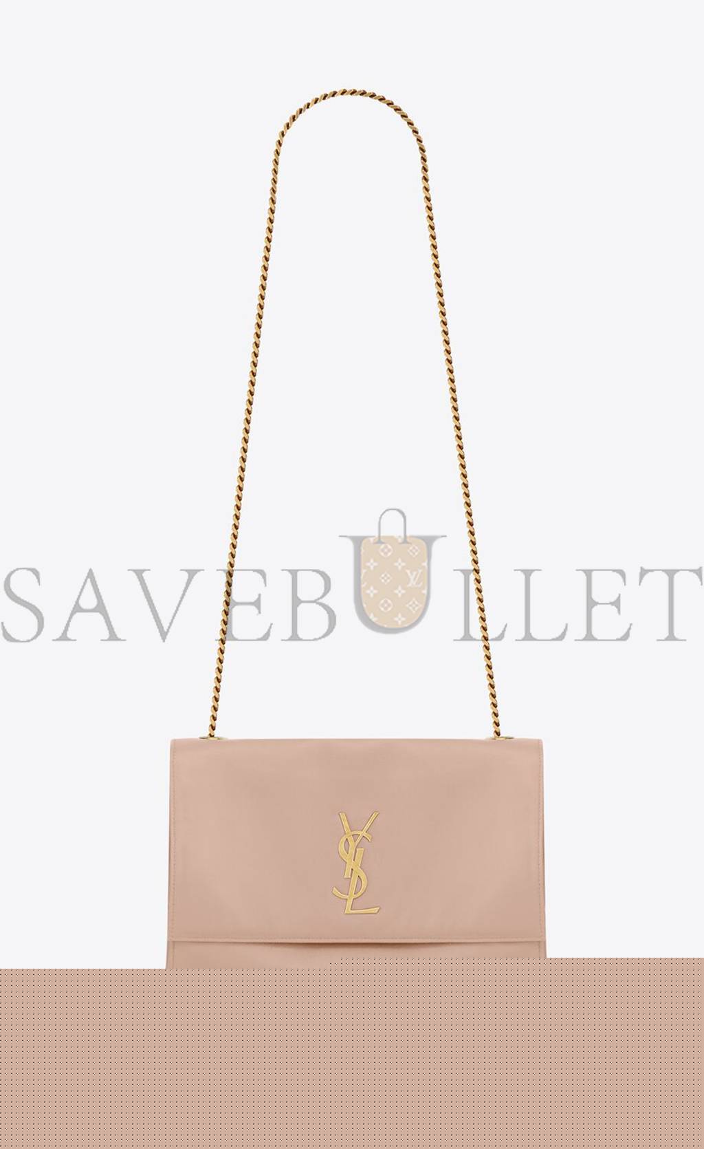 y*l kate medium S*pplereversible chain bag in shiny leather and suede 5538040ud7w2738 (28.5*20*6cm)