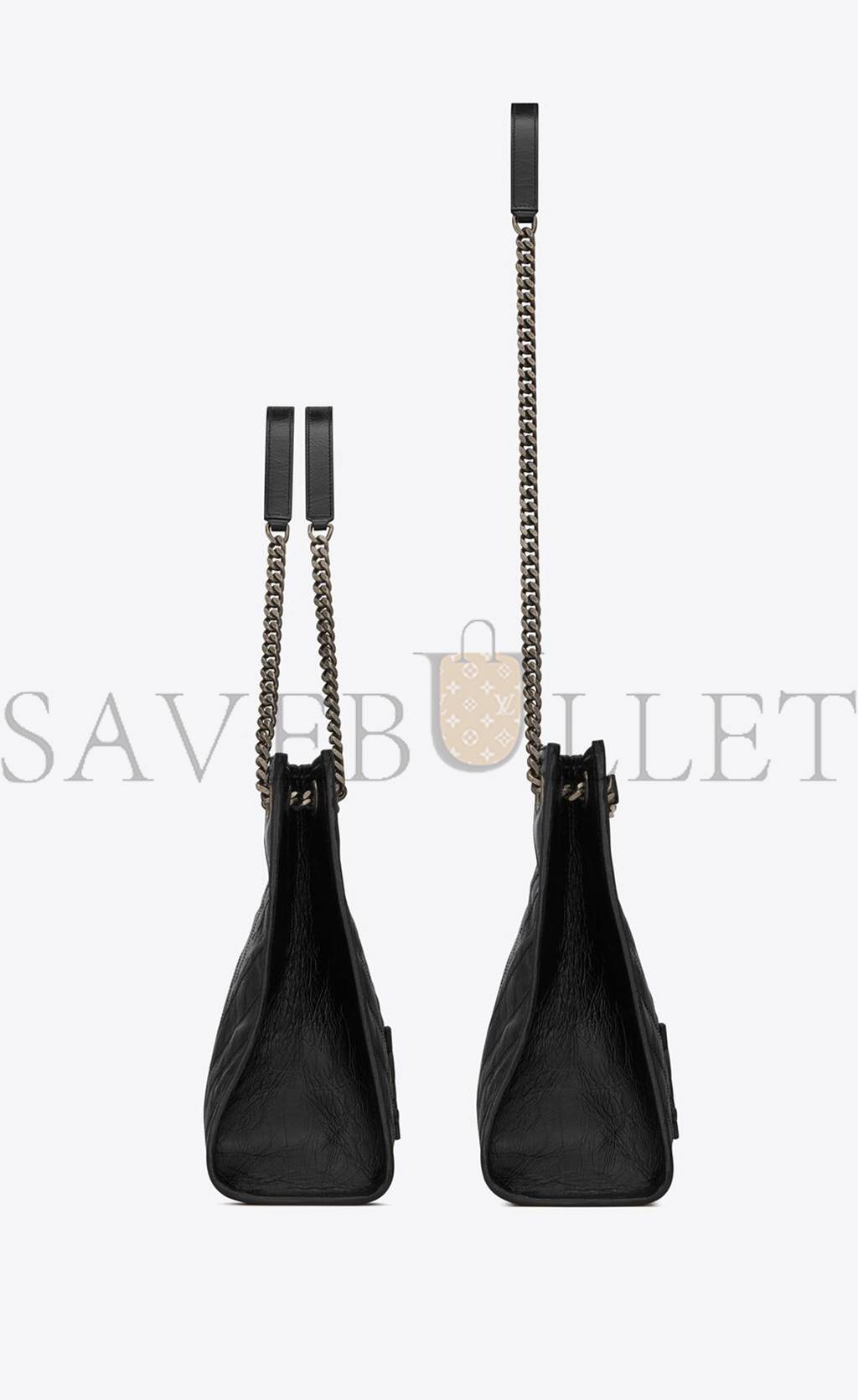 Y*L niki medium shopping bag in crinkled vintage leather 5779990en041000 (33*27*11.5cm)