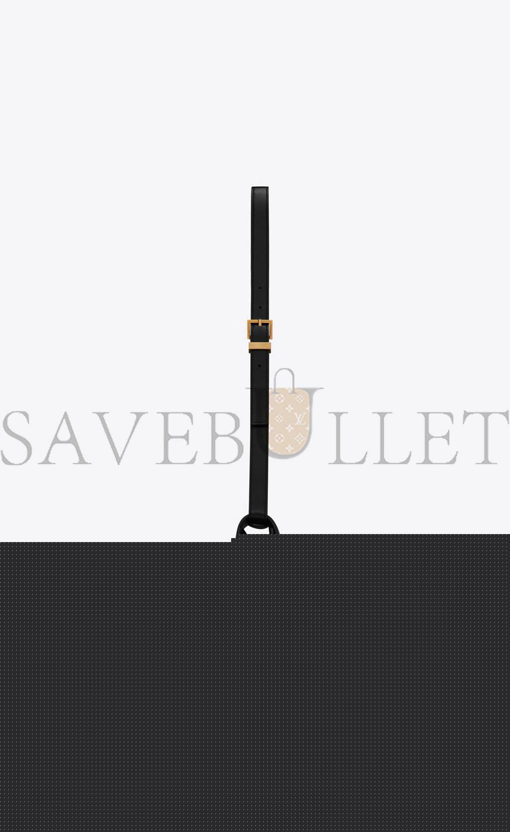 y*l manhattan shoulder bag in box Sa**t Lau*nt leather 5792710sx0w1000 (29*20*7.5cm)