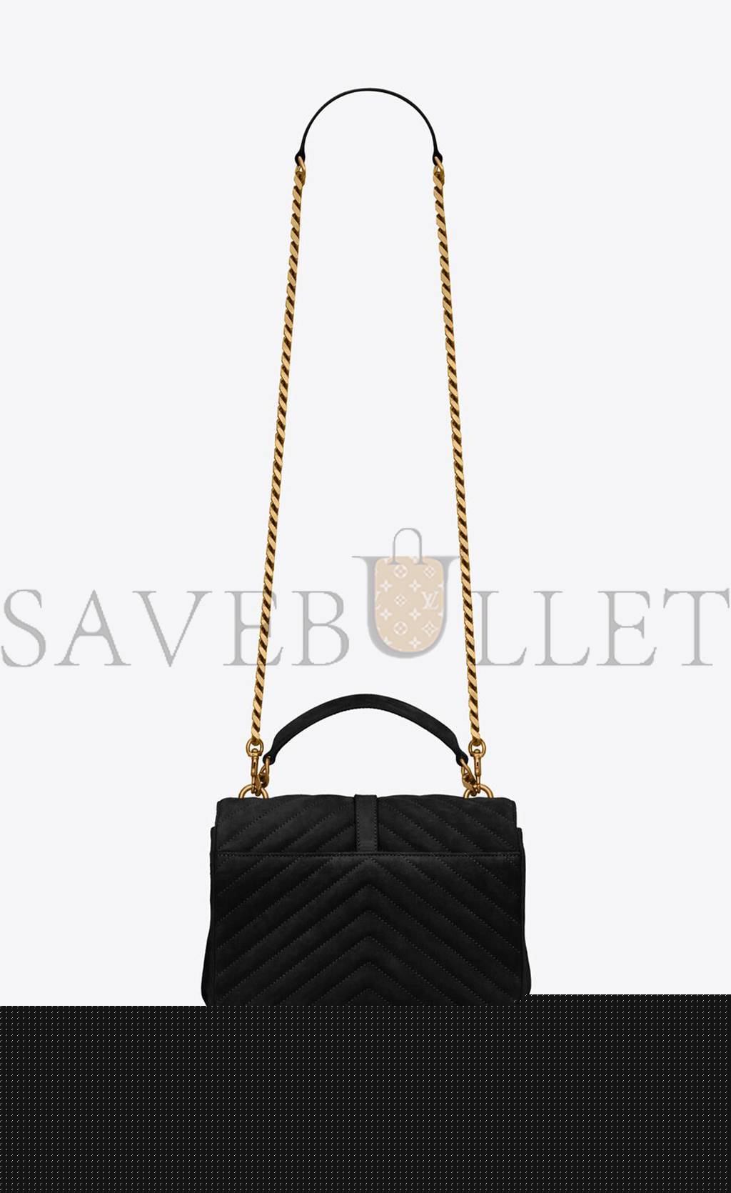 Y*L college medium chain bag in quilted suede 6002791u8071000 (24*17*6.5cm)